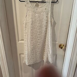 Charlotte Russe White Sleeveless Sundress